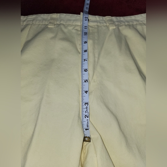 Chaps Yellow Flat Front Shorts for Smart Casual - Picture 5 of 9